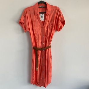 GUESS shirt dress with belt